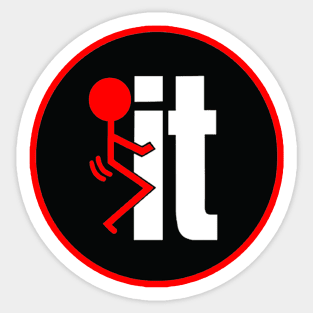 F IT Sticker